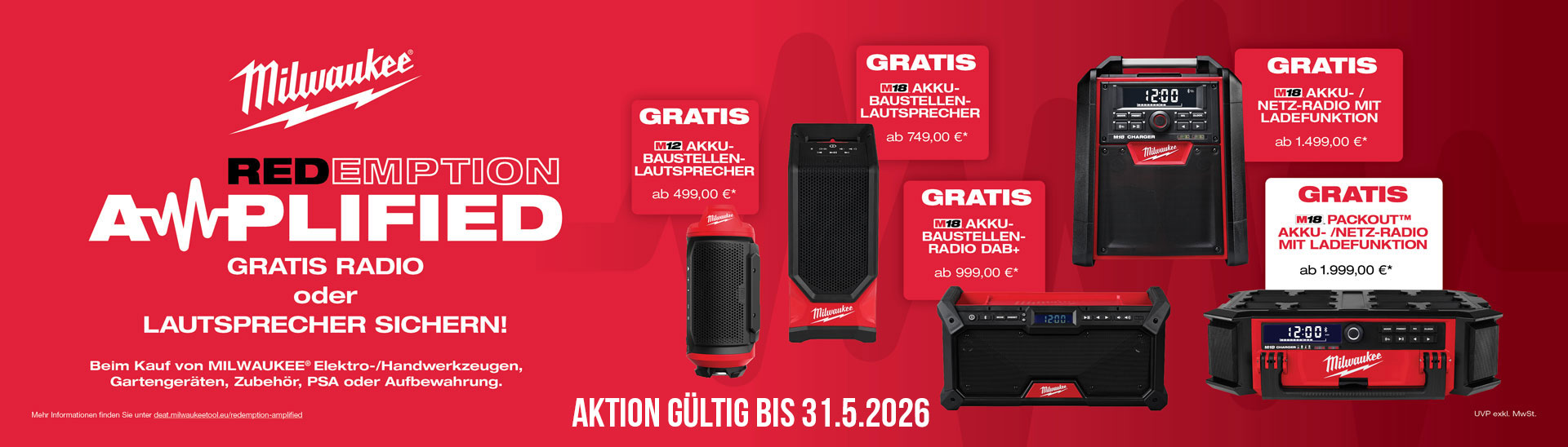 Milwaukee Angebot