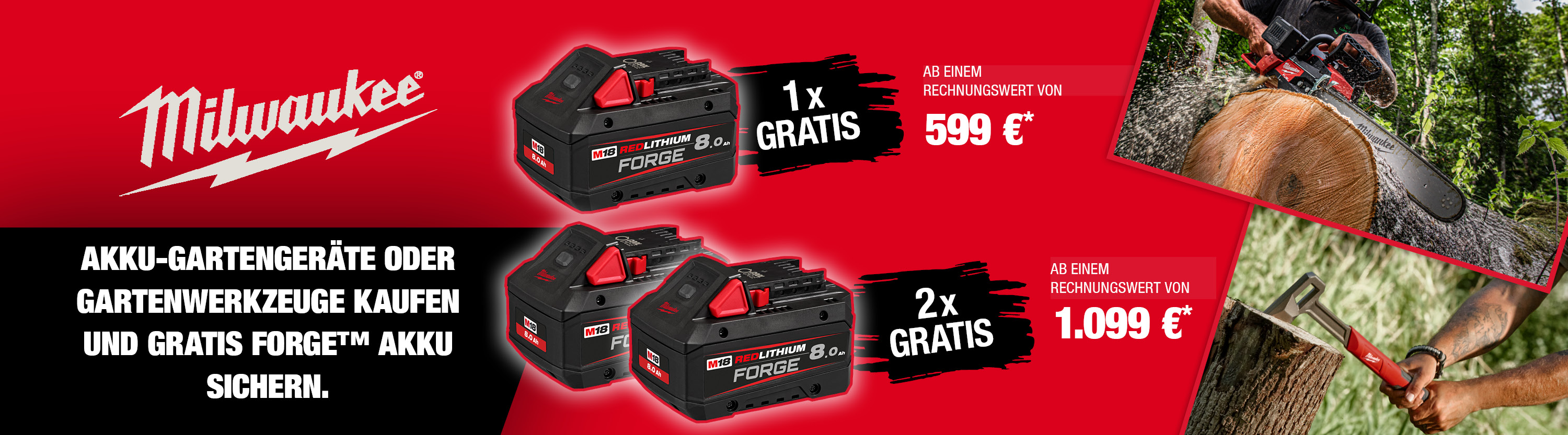 Milwaukee Garten Angebot